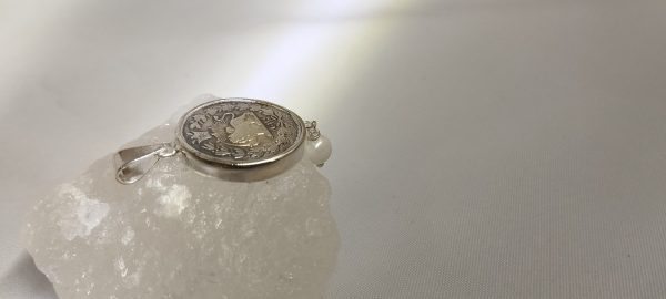 آویز نقره سکه طرح شیر و خورشید - تصویر 3