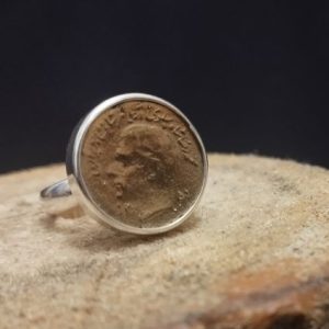 انگشتر نقره چهره شاه
